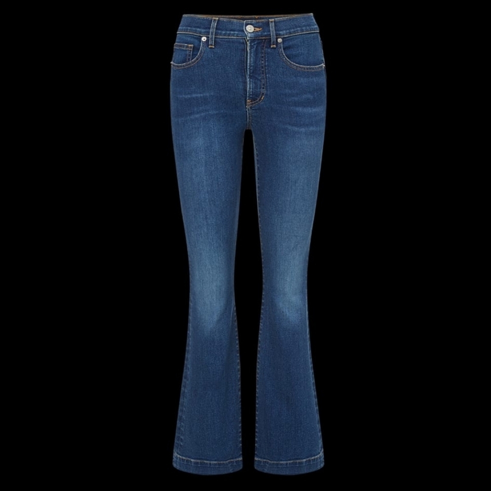 Veronica Beard Carson High Rise Flare Light Wash Jeans